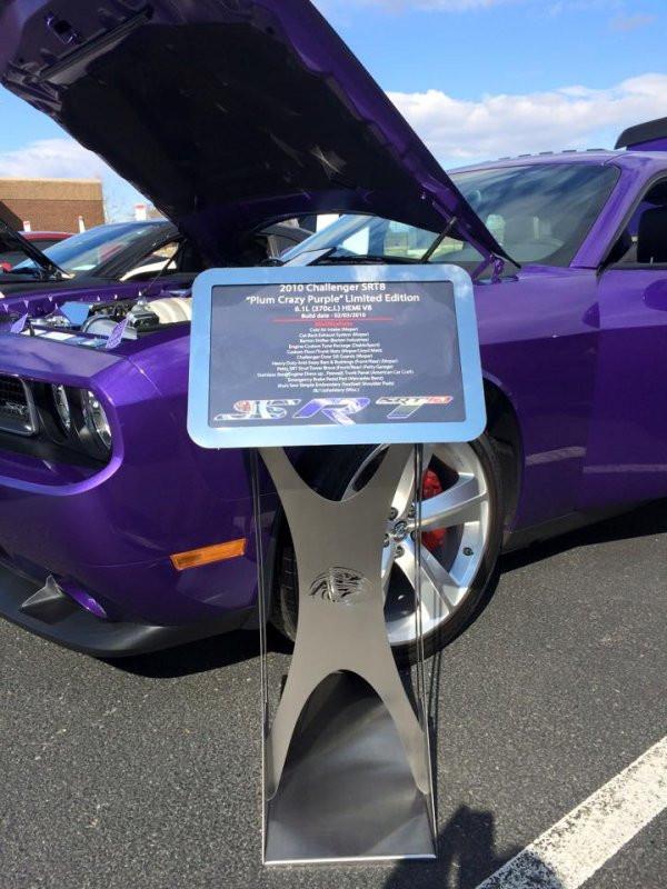 Polished Stainless Car Show Vehicle Display Stand - Click Image to Close
